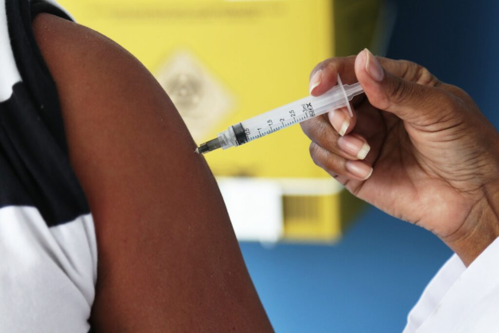 Vacinação contra Convid-19 em São Bento do Sul, SC.