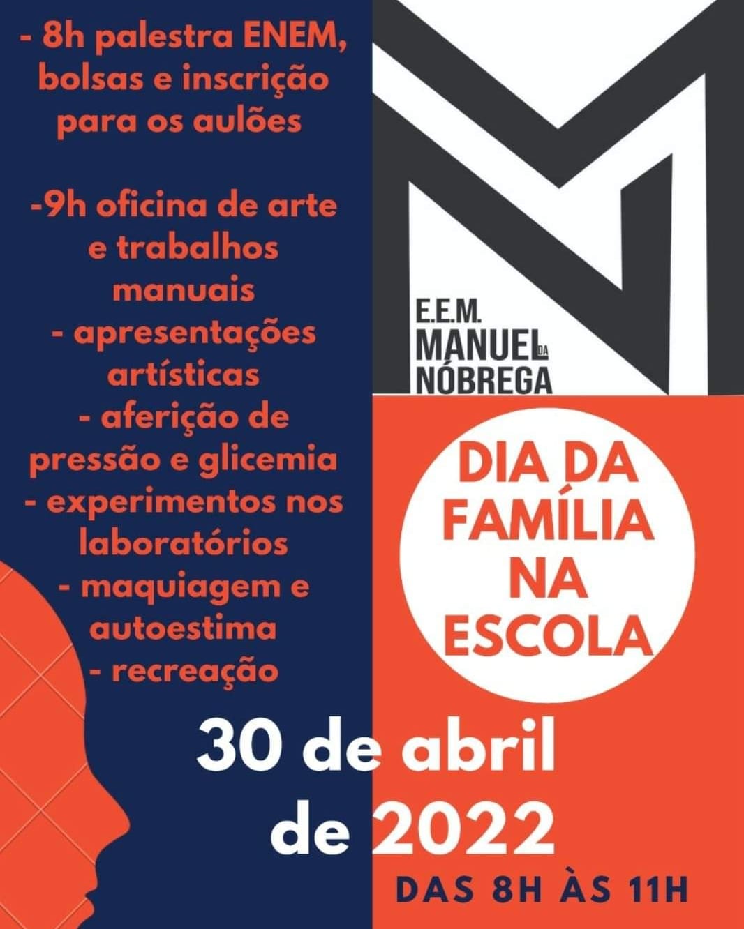 Sábado também tem Dia da Família na Escola no Manuel da Nóbrega, em Rio ...