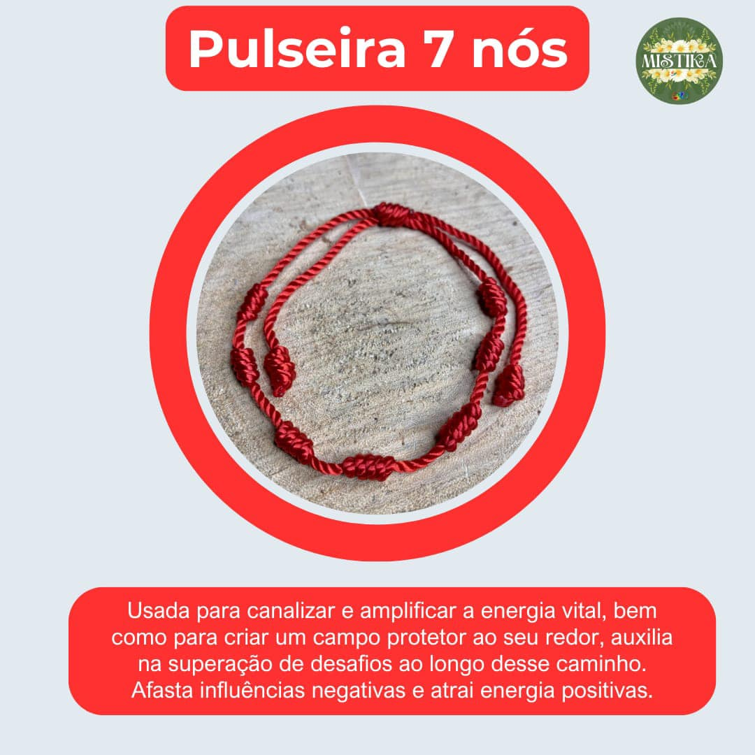 Confira o significado da Pulseira 7 nós, e de suas cores, na Mistika em ...