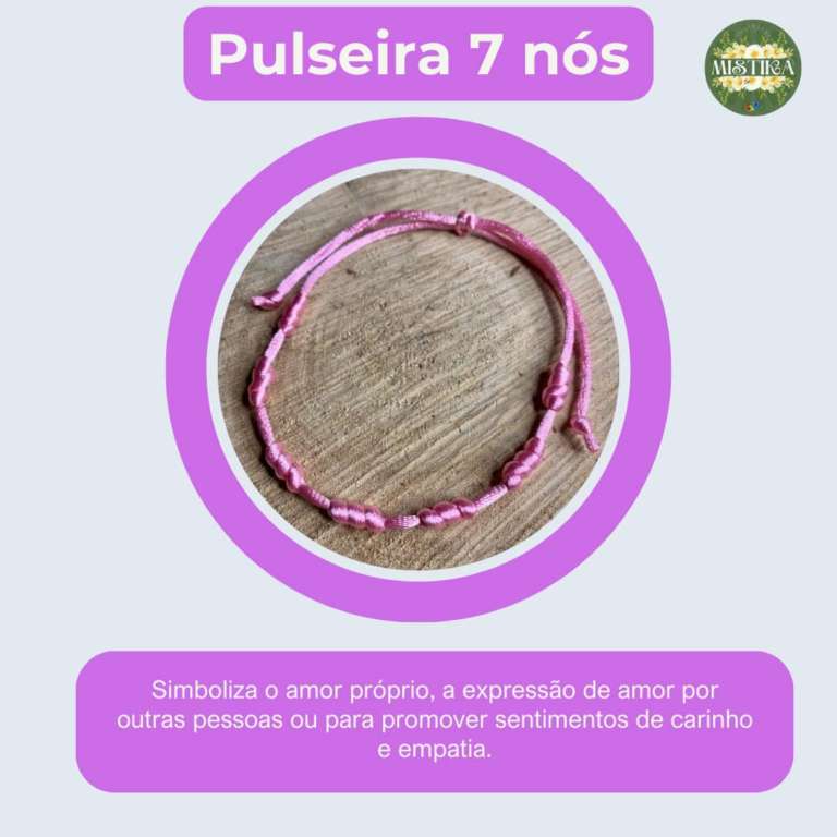 Confira o significado da Pulseira 7 nós, e de suas cores, na Mistika em ...