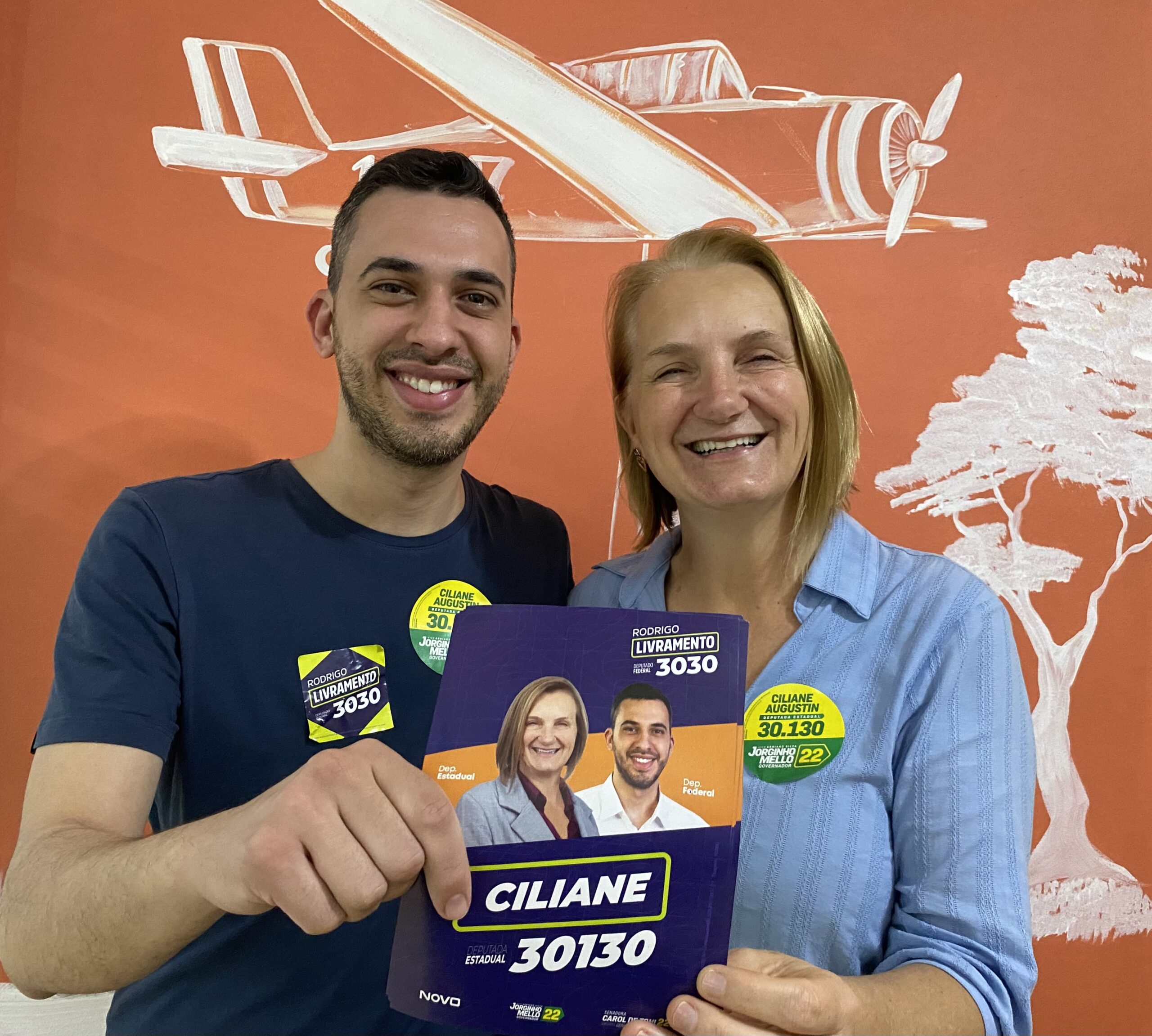 Rodrigo Livramento e Ciliane Augustin em Rio Negrinho Nossas Notícias